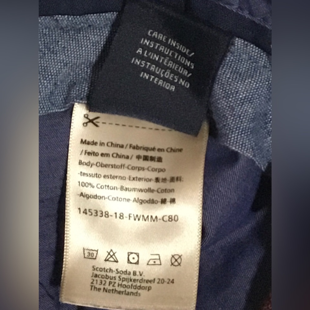 Scotch & Soda Mott Tweed Super Slim Fit Trousers Pants 32X30 - Picture 7 of 8